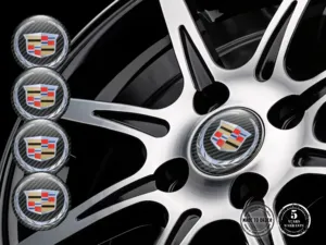 Cadillac Design Emblema Cupola Loghi Ruota Resina